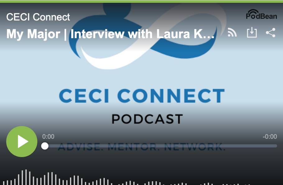 click to listen to podcast episode, my major with Laura Flagler